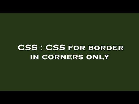 CSS : CSS