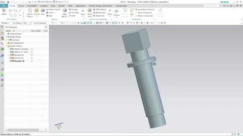 Designing of a TOOL FIXING SCREW in NX CAD (PART 07 in Shaper Tool Head Assembly)
