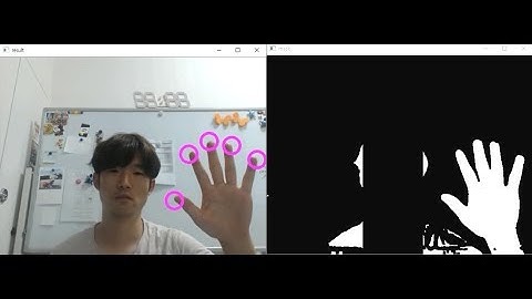 [ENG SUB] OpenCV를 사용하여 손 검출하기  (Hand Detection using OpenCV Background Subtraction)