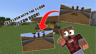 Minecraft Bedrock 2x3 Flush With The Floor Piston Door