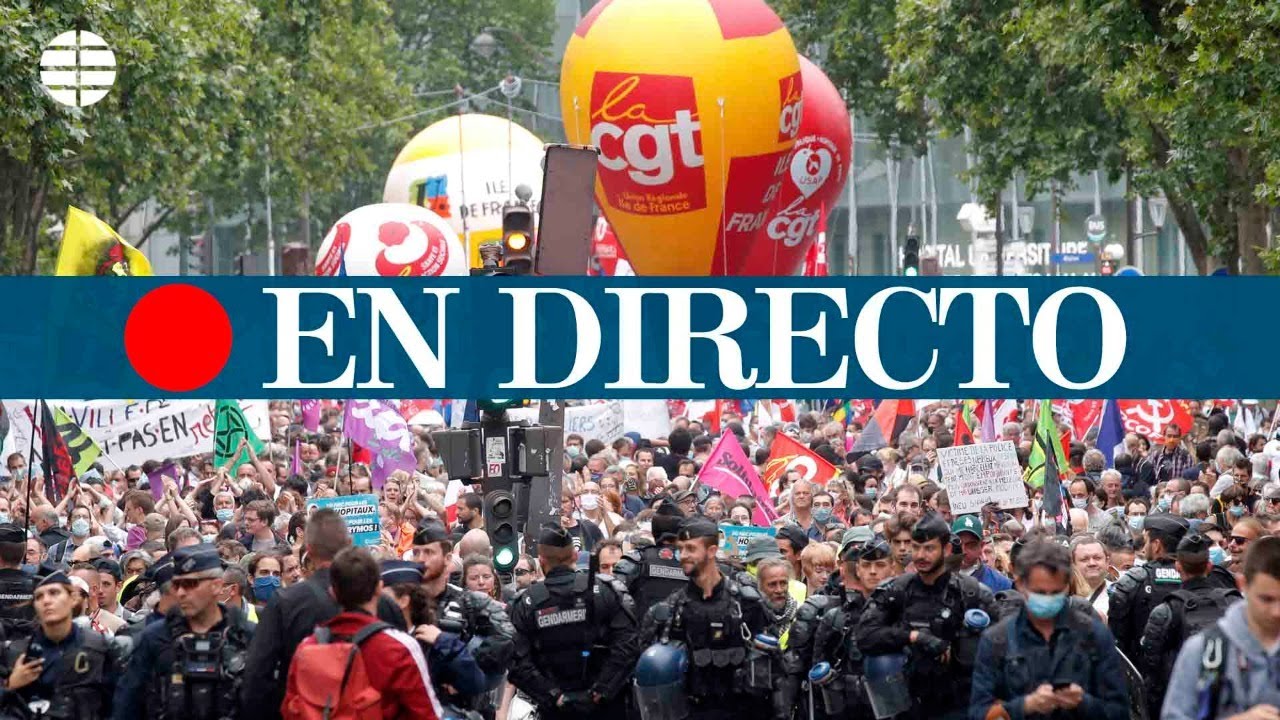 DIRECTO PARÍS | Los trabajadores de la salud se manifiestan en el día de la Bastilla