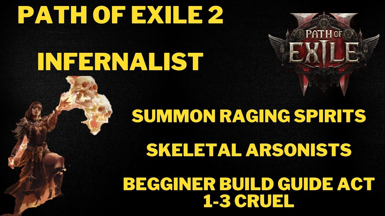 PoE 2 - Raging Spirits & Arsonits starter build - YouTube