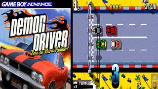 Demon Driver: Time to Burn Rubber! ... (GBA) Gameplay Peek screenshot 1