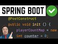 What/when to use @PostContruct spring boot