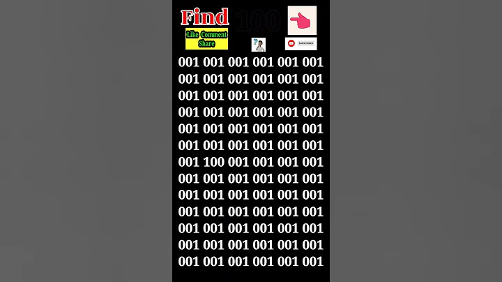 Test Your IQ Find 100 #shorts  #iqtest #viral  #youtubeshorts #trending