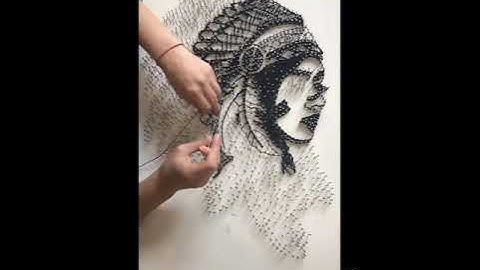 Создание картины в технике Стринг Арт (String Art)