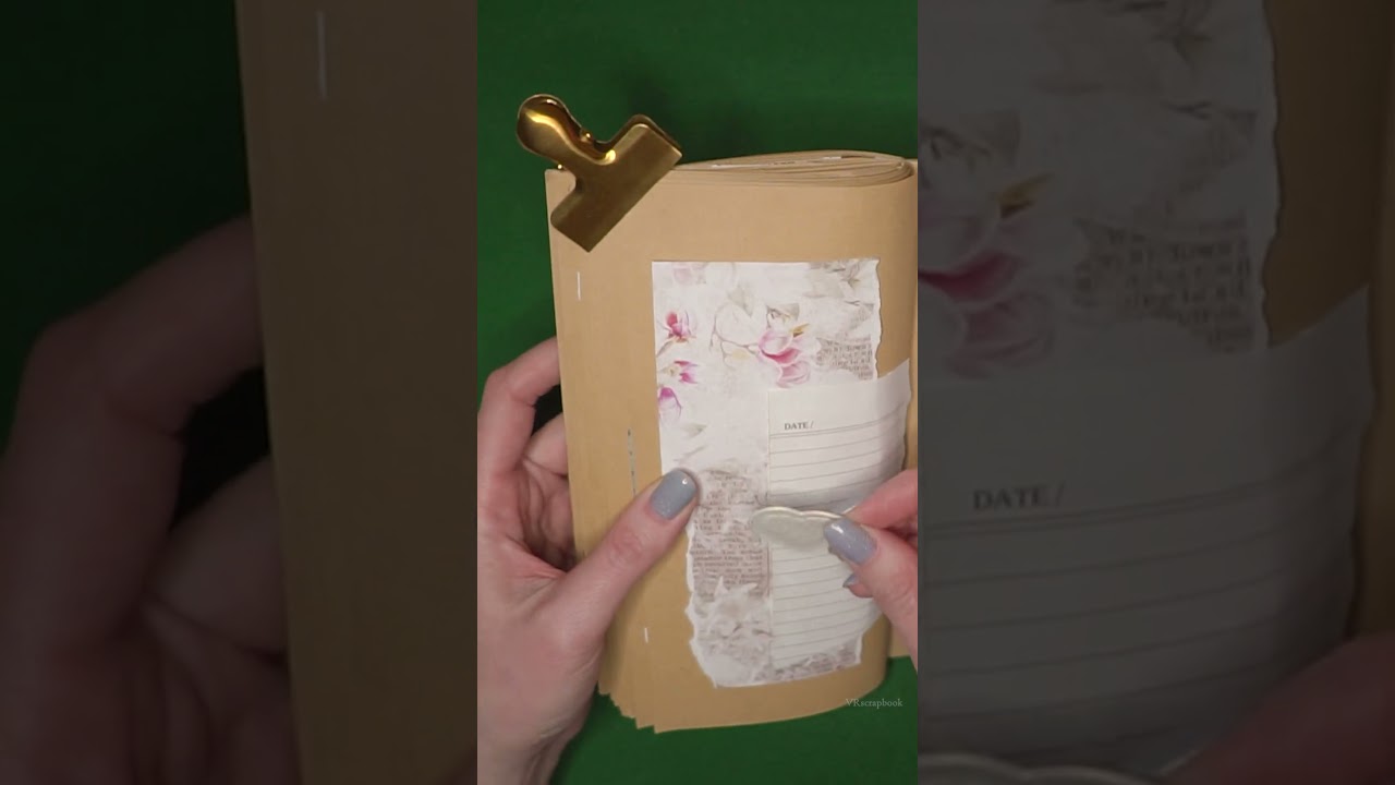 Vintage Journal Scrapbooking ASMR Natural Sounds