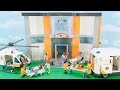 Unbox, build and play with Playmobil Large Hospital Playset, Rescue Helicopter and Ambulance Toys