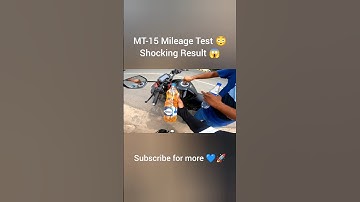 MT-15 Mileage Test 😳 Shocking Result 😱#mt15 #mt15lover #shorts #mt15_modified #mt15lover #mt15v2