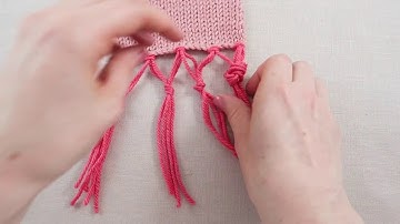 How to add a decorative fringe to your knitting
