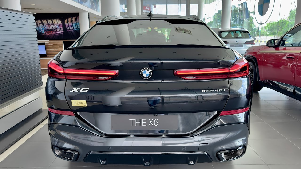 New 2023 BMW X6 xDrive40i M Sport SUV - Black Sapphire | FIRST LOOK 4k ...
