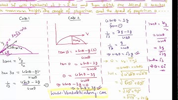 Angle of Projection when Position of Projectile is Given at Twice for JEE and NEET
