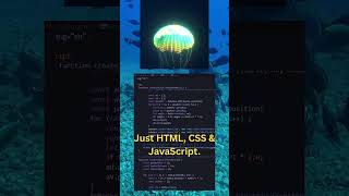 This Jellyfish Is Made Entirely With Code 🪼✨ #coding #html5 #javascript #css #shorts #jellyfish