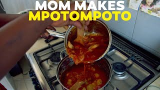 Making a Special Ghanaian Delicacy Mpotompoto   Ft Mom