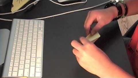 How to make a paper ipod stand