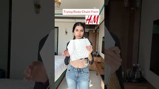 H&M Jewellery Trying Body Chain From H&M