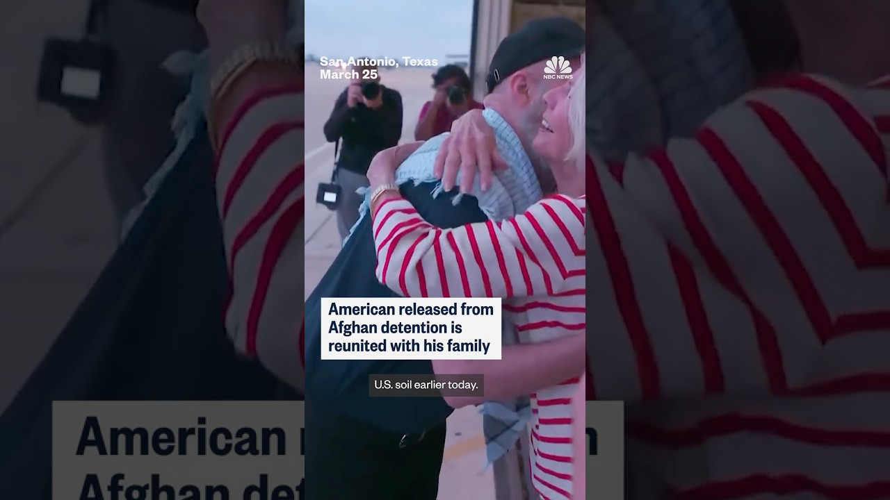 American released from Afghan detention is reunited with his family