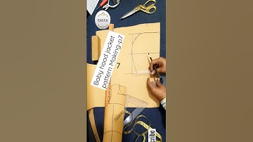 Baby hood jacket pattern Making -p7/13 #shorts #rmgpatternmaking16 #youtubeshorts