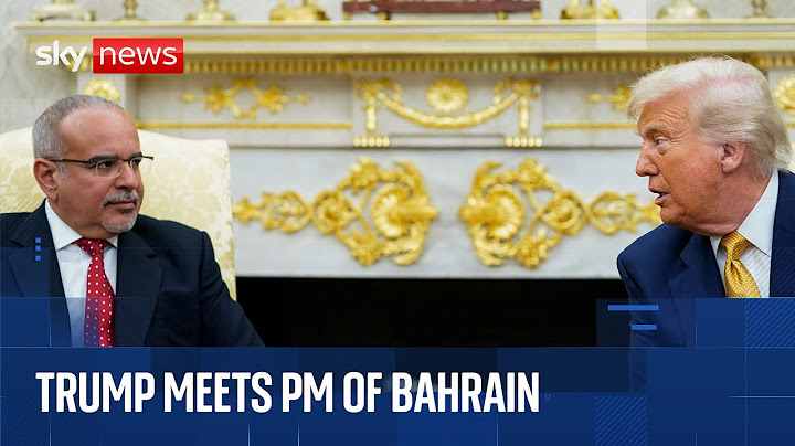 Donald Trump meeting Crown Prince of Bahrain