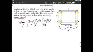 Maximize Volume | Folding Box (open top)