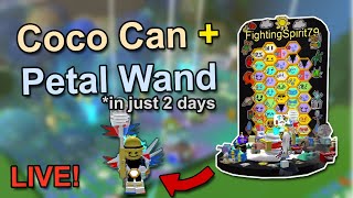 🔴COCO CANISTER AND PETAL WAND IN 2 DAYS! ($50 Bet) | Bee Swarm Simulator