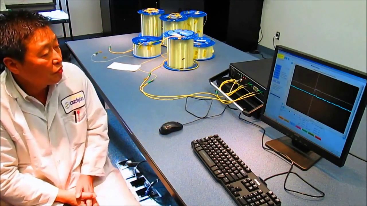 OZ Optics Distributed Strain and Temperature Sensing System Long Haul Measurements