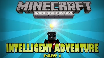 Minecraft: Xbox 360 -Adventure map: "Intillegent" Part 1 | Spongebob!!?