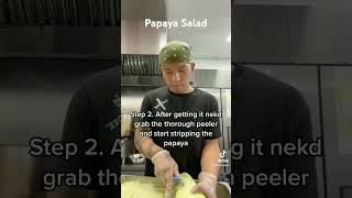 Papaya salad from laos