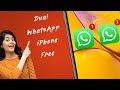 How to use dual WhatsApp in iPhone free | two accounts | works even on landline number phone