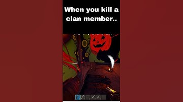 When you kill a clan member in RUST #shorts #rust #rustraid