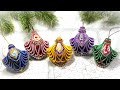 Красивые елочные игрушки своими руками 🎄 Новогодние поделки 🎄  Amazing christmas ornaments diycraft
