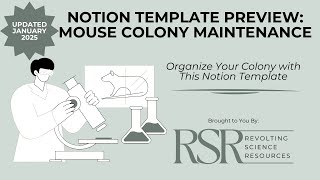Notion Template Preview | Updated Mouse Colony Maintenance Template