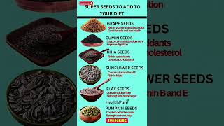 “Super Seeds You Should Add Into Your Diet.”