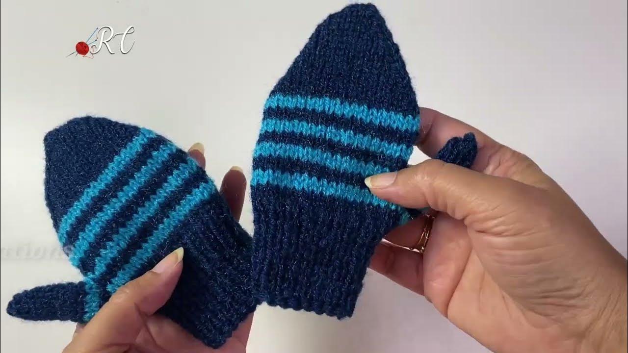 Knitting Baby Mittens बच्चों के हाथो को गरम रखने के लिए दस्ताने आसान