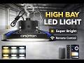 Adjustable High Bay Light with Remote & RGB CCT? CINOTON 150W Test - CINOTON