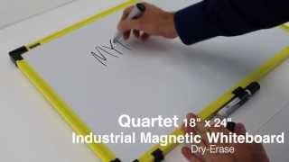 Details Quartet 18 x 24 Inch Industrial Magnetic Whiteboard Demo Guide