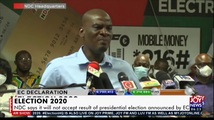 NDC says it will not accept result of presidential election announced by EC - AM News (10-12-20)