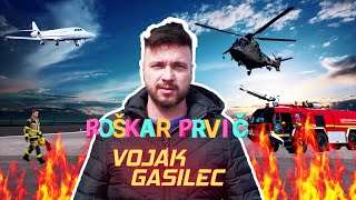 Roškar prvič VOJAK GASILEC