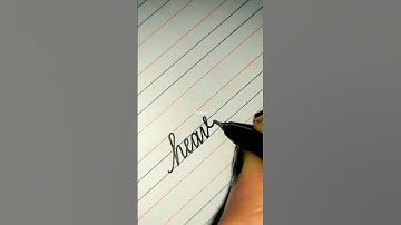 How to write in cursive writing ✍️ #handwriting #veemeek #trending #shorts