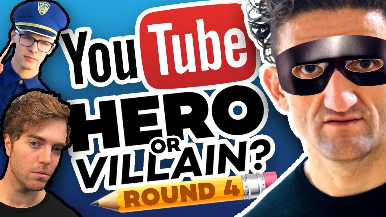 Drawing YOUTUBERS as HEROES & VILLAINS - ROUND 4!