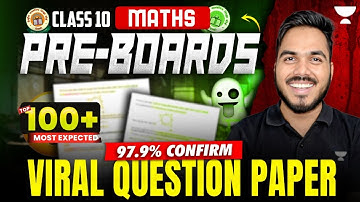 Class 10 Maths Paper Leak 😱 | Pre Boards 2025 | 100+ Most Important Questions & MCQs | Abhinay Sir
