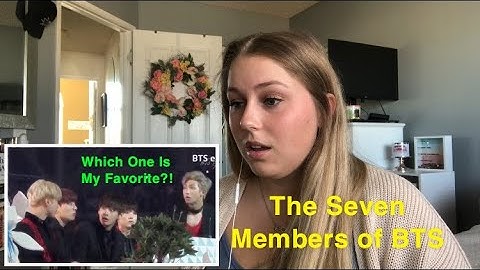 Who are the members of BTS? | My first reaction to who the members are!