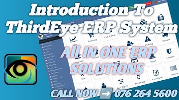 PART 1 | INTRODUCTION TO THIDEYE ERP SYSTEM
