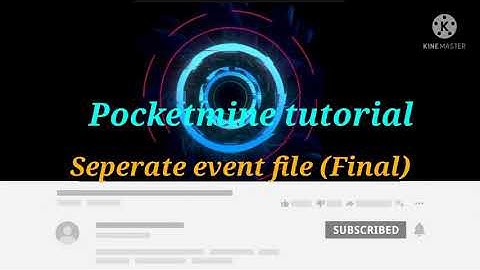 Pocketmine tutorial FINAL: Seperate event file