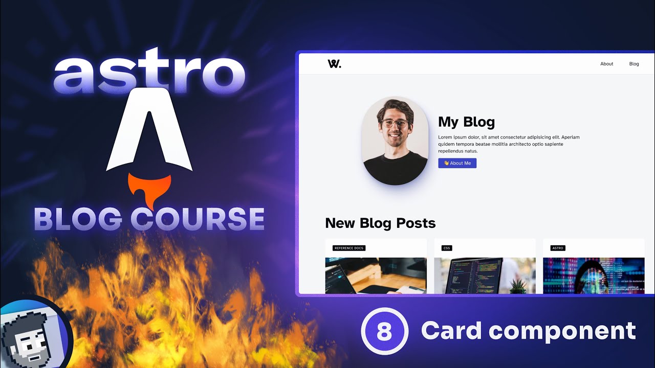Astro Blog Course #8 - Card component - YouTube
