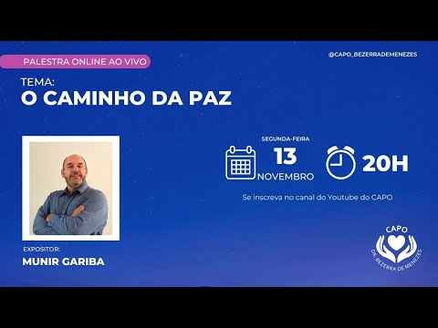 Palestra "O caminho da paz" com Munir Gabira (13/11/23)