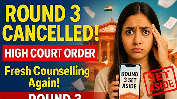 Karnataka KEA Round 3 CANCELLED! High Court Orders Fresh Counselling Under SC directives. Live
