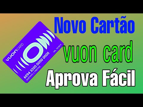 Novo Cartão de crédito vuon card Fácil aprovação - YouTube