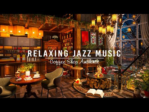 Smooth Piano Jazz Music in Cozy Coffee Shop Ambience☕Relaxing Jazz Instrumental Music for Work,Study