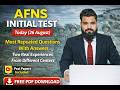 AFNS Initial Test-2 Today Past Mcqs 29-April-2026 Academic Mcqs
